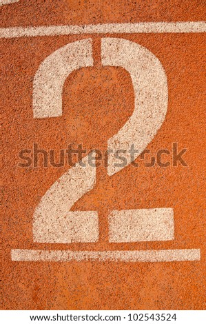 Numbers on start running track - other number you can check in my portfolio