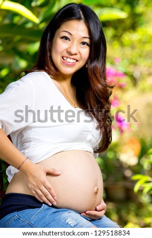 Wonderful pregnant woman