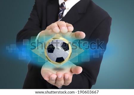 Manager soccer used hand cover brazil  competition