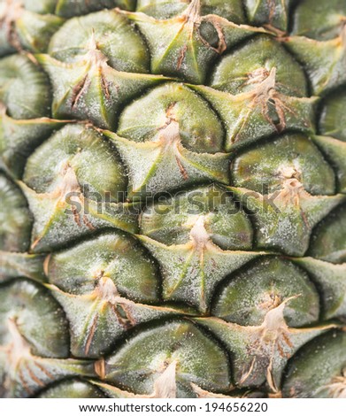 Pineapple ,Thai fruit isolated with white background