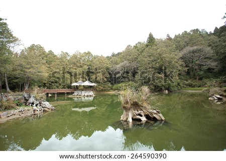 Elder sister pond at Alishan, Taiwan with HDR