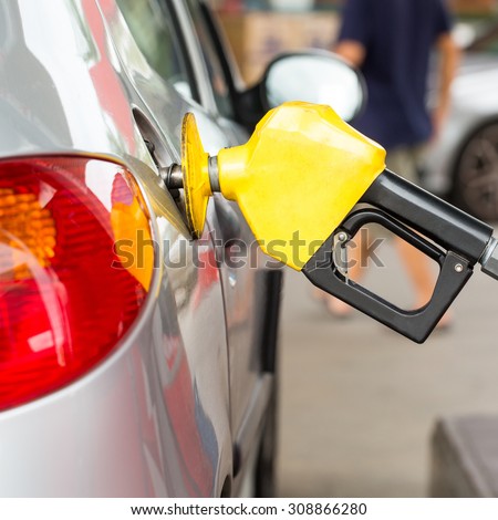 Fuel station service fill energy into your car at gas station