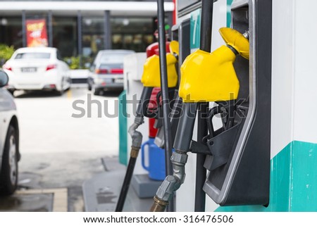 Fuel pump ,self service station.