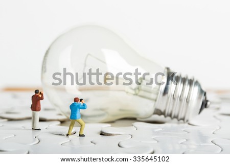 Photographer find creative idea for learning knowledge