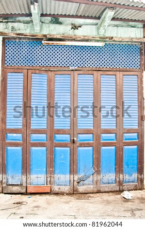 Blue Chinese door  Traditional Chinese door