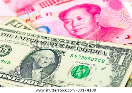 Dollar USA vs RMB Chinese Crisis Economic of the world