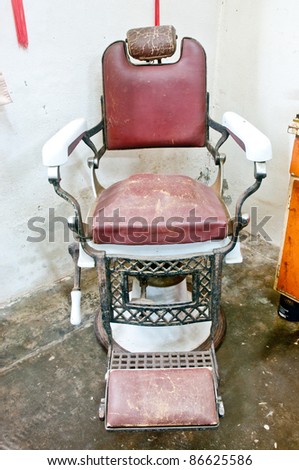 Barber Shop with Old Fashioned Chrome chair