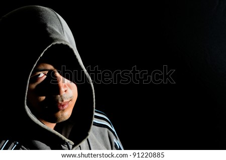 Thai Young man in hood
