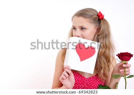 Girl Valentine Cards