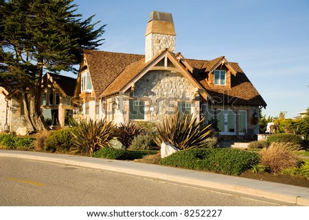 Shot of a nicely designed custom home located in Santa Cruz, CA