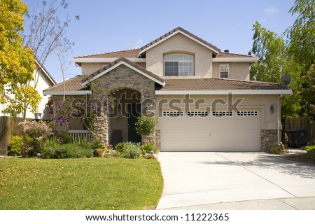 Shot Of A Northern California Suburban Home Stock Photo 11222365 