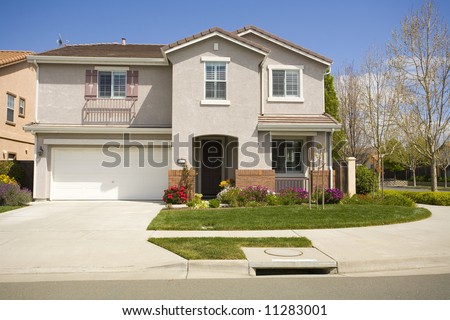 Shot of a Northern California Suburban Home
