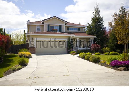Shot of a Northern California Suburban Home