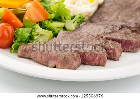 Close up of Beef Round Steak