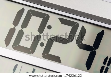 Close up of digital clock