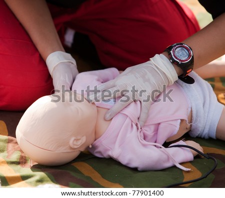 Infant dummy first aid
