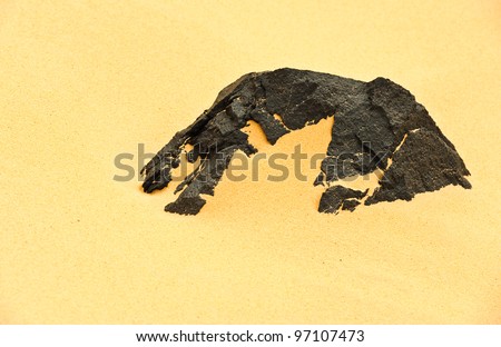 black rock desert in Egypt