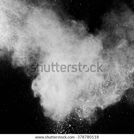 Dust explosion, close up