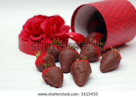 Box of chocolate covered strawberries