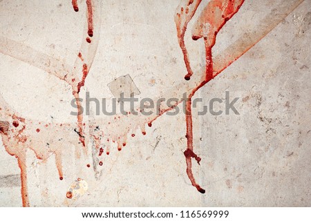 wall with blood