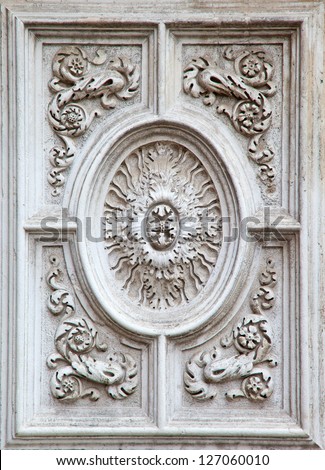 relief detail of the church San Marco in Venice