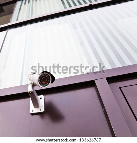 video surveillance at a building entrance