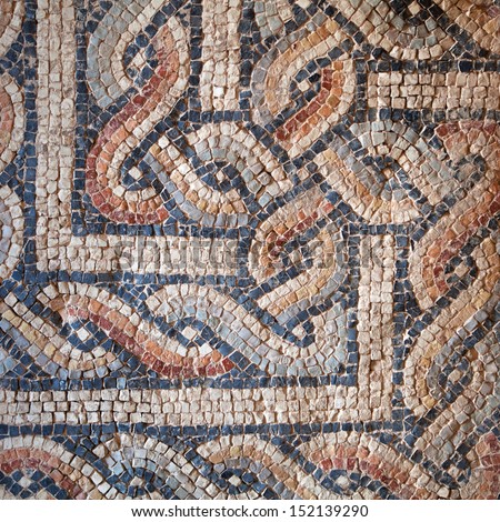 detail of a byzantine mosaic in the Euphrasian Basilica in Porec, Croatia