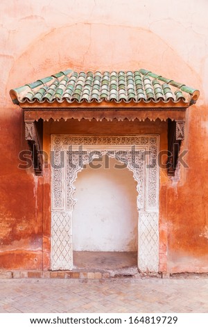arabian style door in Marrakesh, Morocco