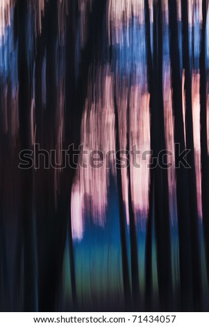 abstract picture of wood and a church