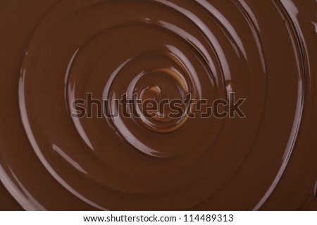 twirling chocolate