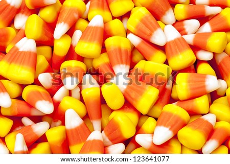 Photo of candy corn that can be use as a background image.