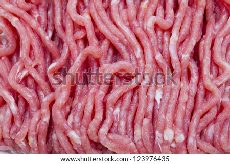 Full frame view of minced meat.