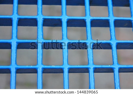 regular blue grid background in very heavy metal
