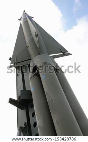 rocket with military explosive warhead for the war in a secret base millitary 2