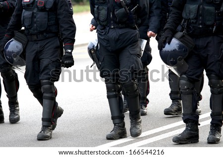 long black boots and helmets with protective screen when ronda town