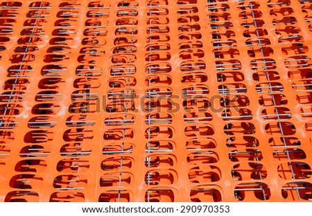 plastic Safety Fence Barrier Visual Barrier used in construction sites and crowd control