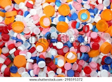 many plastic caps in landfills recyclable waste