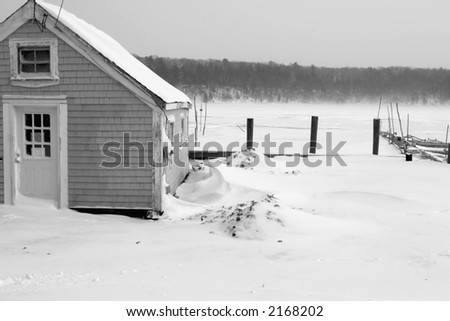 Winter Cottage by the Ocean