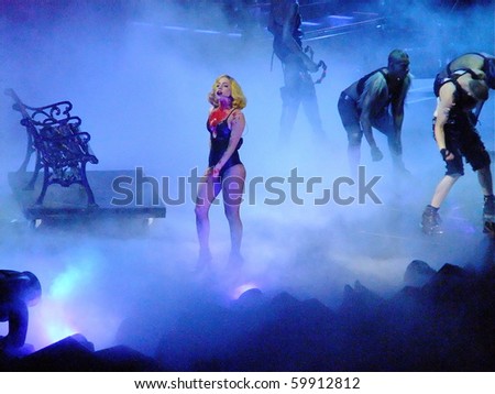 BOSTON- JULY 3 : Lady Gaga performs in the Monster Ball World Tour concert on July 3, 2010 in Boston, Massachusetts