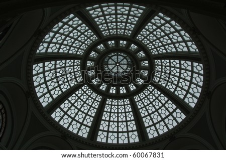 Geometric Glass Dome Cupola