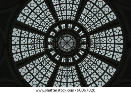 Geometric Glass Dome Cupola