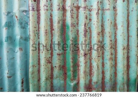 rusty zinc sheet
