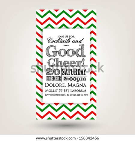 Merry Christmas and Happy New Year Invitation.Vector illustration Merry Christmas and Happy New Year Invitation.Vector illustration