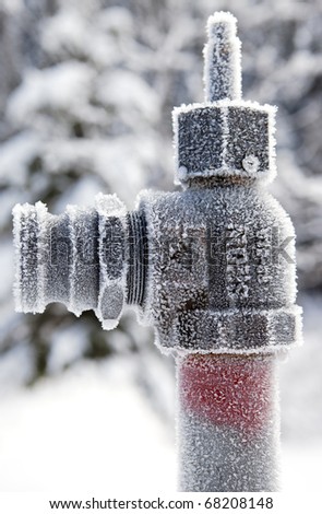 Frozen pipe end