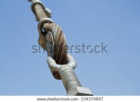 Wire rope bridges.