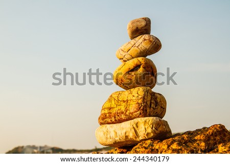rocks on the coast of the Sea in the nature