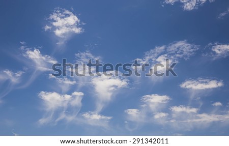 Pattern of clouds in the sky