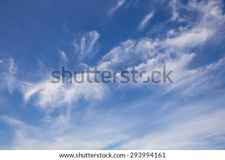 Pattern of clouds in the sky