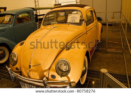 stock photo BANGKOK JUNE 25 Volkswagen Beetle Vintage cars on display 