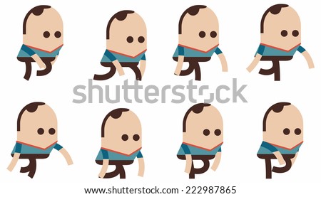 stock-vector-phases-of-step-movements-ca